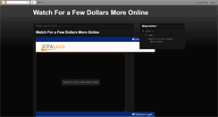 Desktop Screenshot of for-a-few-dollars-more-full-movie.blogspot.com