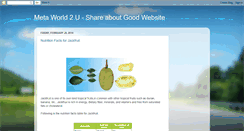 Desktop Screenshot of metaworld2u.blogspot.com