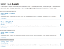 Tablet Screenshot of earthfromgoogle.blogspot.com
