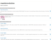 Tablet Screenshot of maoistrevolutionindia.blogspot.com