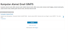 Tablet Screenshot of kumpulanalamatemailgratis.blogspot.com