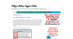 Desktop Screenshot of belajarbahasainggrisonlinegratis.blogspot.com