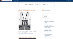 Desktop Screenshot of beyondarchitecture.blogspot.com