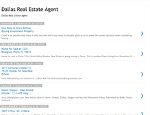 Tablet Screenshot of dallas-real-estate-agent.blogspot.com