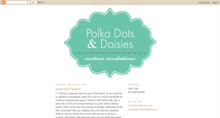 Desktop Screenshot of polkadotsanddaisies.blogspot.com