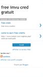 Mobile Screenshot of freeimvucreditgratuit.blogspot.com
