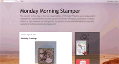 Desktop Screenshot of mondaymorningstamper.blogspot.com