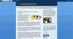 Desktop Screenshot of campaign-notebook.blogspot.com