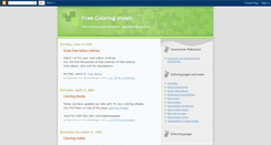 Desktop Screenshot of freecoloringsheets.blogspot.com