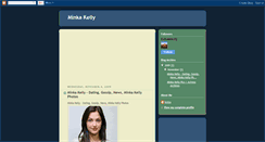 Desktop Screenshot of minka-kelly-sexy-actress.blogspot.com
