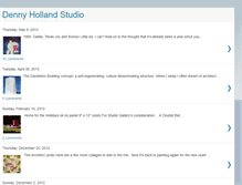 Tablet Screenshot of dennyhollandstudio.blogspot.com