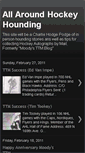 Mobile Screenshot of allaroundhockeyhounding.blogspot.com