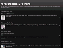 Tablet Screenshot of allaroundhockeyhounding.blogspot.com