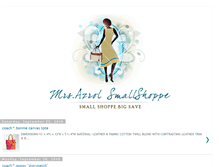 Tablet Screenshot of mrsazrolsmallshoppe.blogspot.com