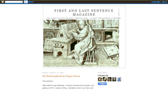 Desktop Screenshot of firstandlastsentence.blogspot.com