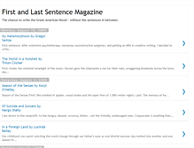 Tablet Screenshot of firstandlastsentence.blogspot.com