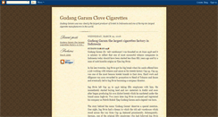 Desktop Screenshot of gudanggaram-clove-cigarettes.blogspot.com