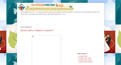 Desktop Screenshot of marriage-partner.blogspot.com