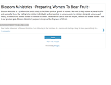 Tablet Screenshot of blossomministries.blogspot.com