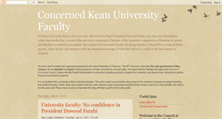 Desktop Screenshot of concernedkeanfaculty.blogspot.com