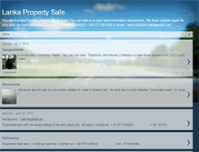 Tablet Screenshot of lankapropertysale.blogspot.com