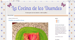 Desktop Screenshot of cocinaparaduendes.blogspot.com