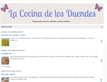 Tablet Screenshot of cocinaparaduendes.blogspot.com