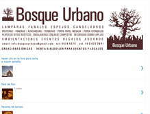 Tablet Screenshot of bosqueurbanocreaciones.blogspot.com