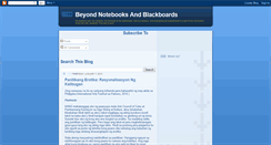 Desktop Screenshot of beyondnotebooksandblackboards.blogspot.com