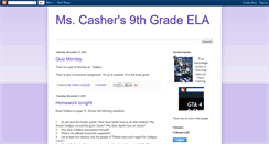 Desktop Screenshot of ccasherenglish9.blogspot.com