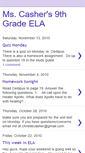 Mobile Screenshot of ccasherenglish9.blogspot.com