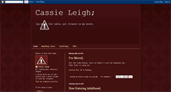 Desktop Screenshot of cass-leigh.blogspot.com