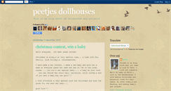 Desktop Screenshot of peetjesdollhouses.blogspot.com