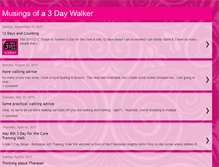 Tablet Screenshot of 3daywalkermusings.blogspot.com