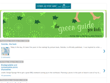 Tablet Screenshot of greenguideforkids.blogspot.com