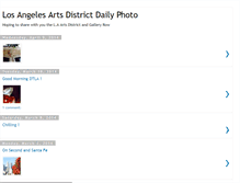 Tablet Screenshot of losangelesartsdistrictdailyphoto.blogspot.com