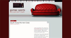 Desktop Screenshot of gomezreportsports.blogspot.com