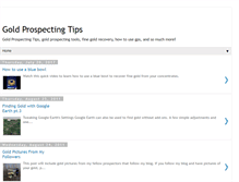 Tablet Screenshot of goldprospectingtips.blogspot.com