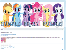 Tablet Screenshot of humblebronybundle.blogspot.com