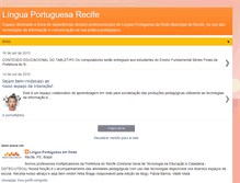 Tablet Screenshot of linguaportuguesarecife.blogspot.com