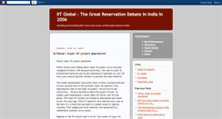 Desktop Screenshot of iit-global-reservation-debate.blogspot.com