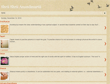 Tablet Screenshot of anandmurti.blogspot.com