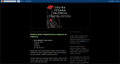 Desktop Screenshot of cocinaveganavalencia.blogspot.com