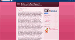 Desktop Screenshot of diningoutinportelizabeth.blogspot.com
