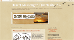 Desktop Screenshot of desertmessenger.blogspot.com