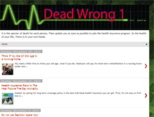 Tablet Screenshot of dead-wrong1.blogspot.com