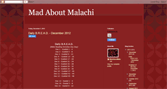 Desktop Screenshot of madaboutmalachi.blogspot.com