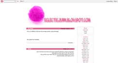 Desktop Screenshot of eclecticjunk.blogspot.com