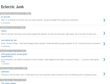 Tablet Screenshot of eclecticjunk.blogspot.com