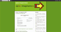 Desktop Screenshot of ejesimaginarios.blogspot.com